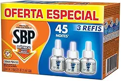 Repelente Líquido Elétrico SBP Refil - Caixa c/ 3 Unidades 32,9ml cada