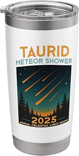 Taurid Meteor Shower 2025 Stargazer Astronomy Stainless Steel Insulated Tumbler