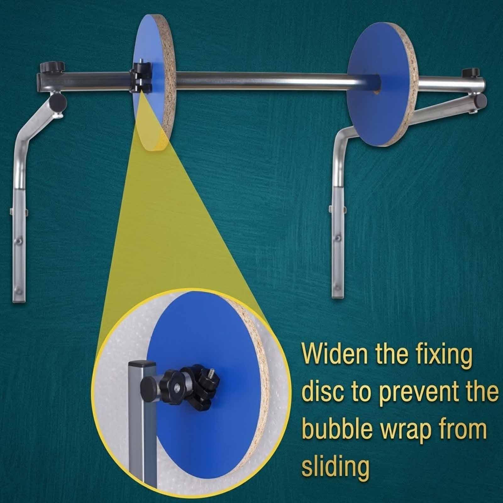 MObyat Distributeur Mural De Film À Bulles De 40 Cm (15,75 Po) avec Connecteur Flexible À Enclenchement, en Acier Épais, Idéal pour La Protection Lors du Déménagement Et De Lexpédition.