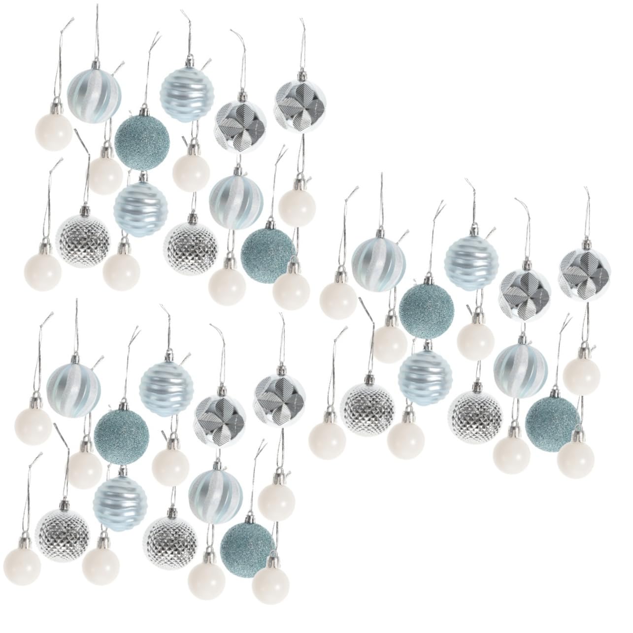 IMIKEYA 78 STK Weihnachtskugeln Mini-Weihnachtskugel Vintage Weihnachtsschmuck Weihnachtsbaum Hängende Dekoration Weihnachten Hängen Weihnachtsdekoration Weihnachtskugelverzierung Blue P.s