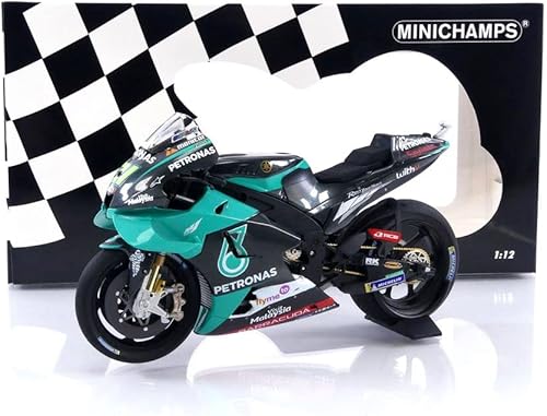 Miniatura 7 de Minichamps 122203021 112 Yamaha YZR-M1-Yamaha Team Petronas-Franco Morbidelli-Moto GP 2020 Coche miniatura coleccionable, multicolor