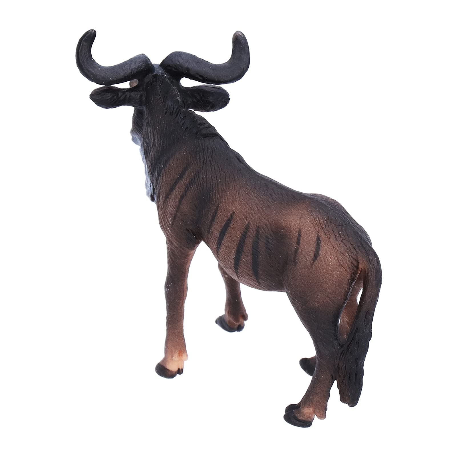 Mrisata Lifelike Animal Toy Statue African Jungle Animals Wildebeest Toy Plastic Playset Gift - Image 2