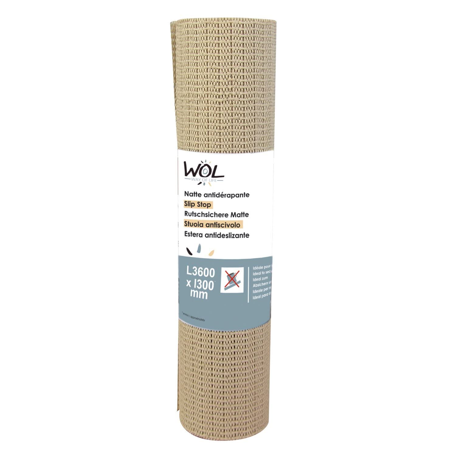 Wol - Natte antidérapante Tapis WOL Coloris - Beige