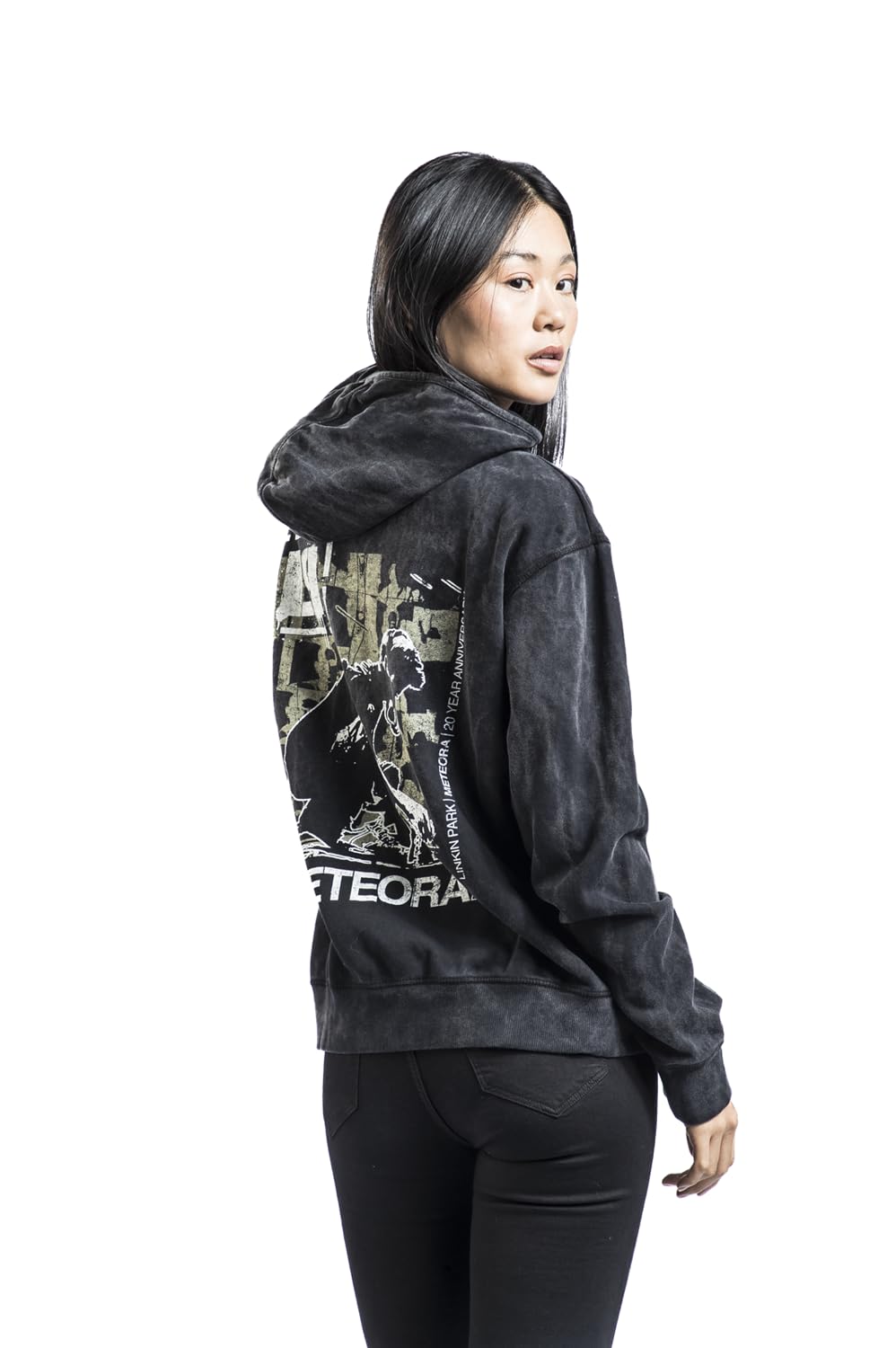Linkin Park Meteora Spray Frauen Kapuzenjacke schwarz Band-Merch, Bands