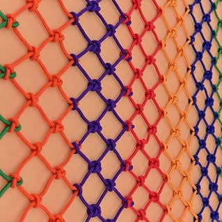 GEIRONV 10m Court Fence Plant Net, Anti Fall Net Protective Rope Net Site Isolation Safety Mesh Net Colored Nylon Mesh Hammock Protection Rope Net (Color : 6mm Rope Thickness, Size : 6cm mesh)