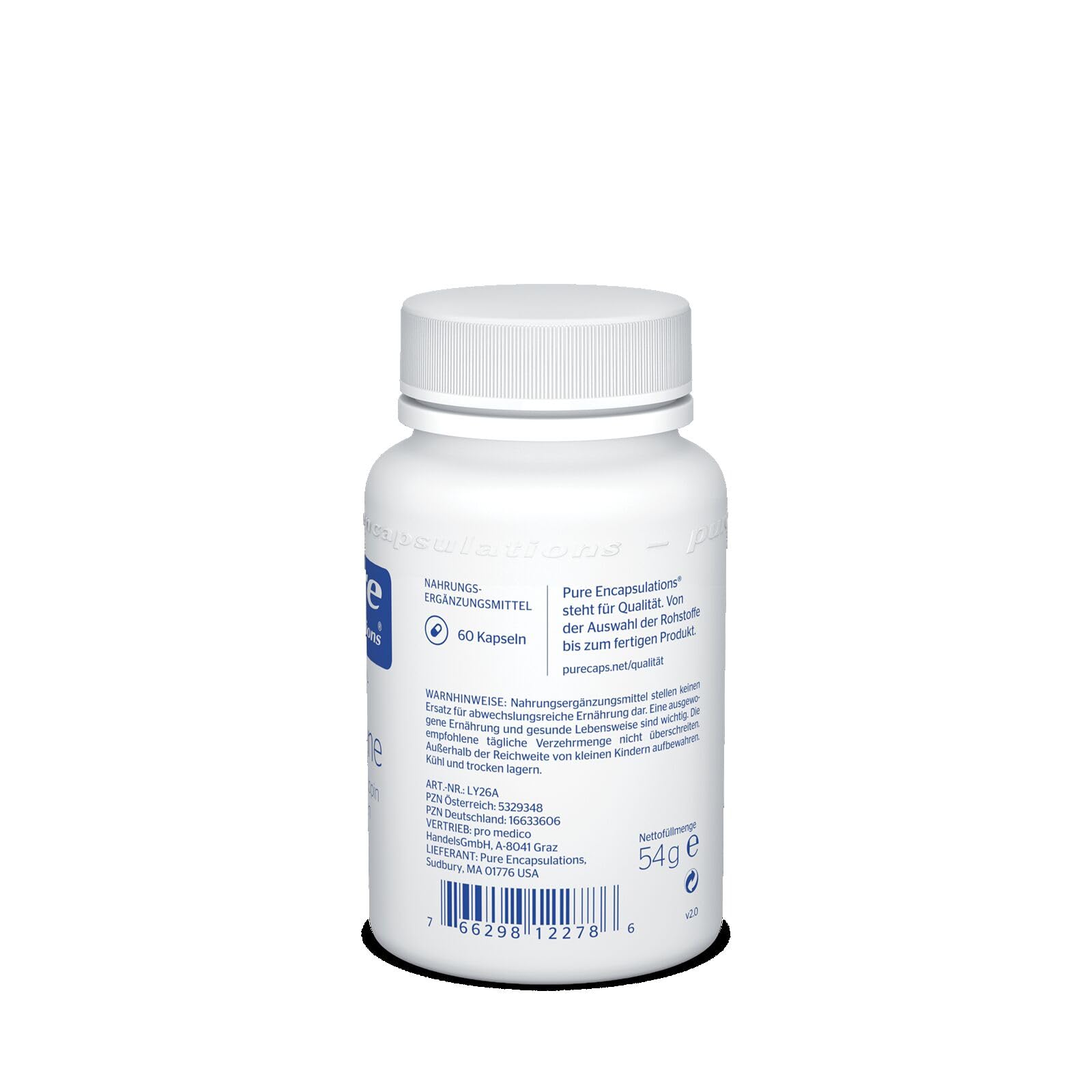 Pure Encapsulations - Lycopene 20 mg - Natürliches Carotinoid aus Tomaten - Unterstützung von verschiedenen Organen - 60 Kapseln