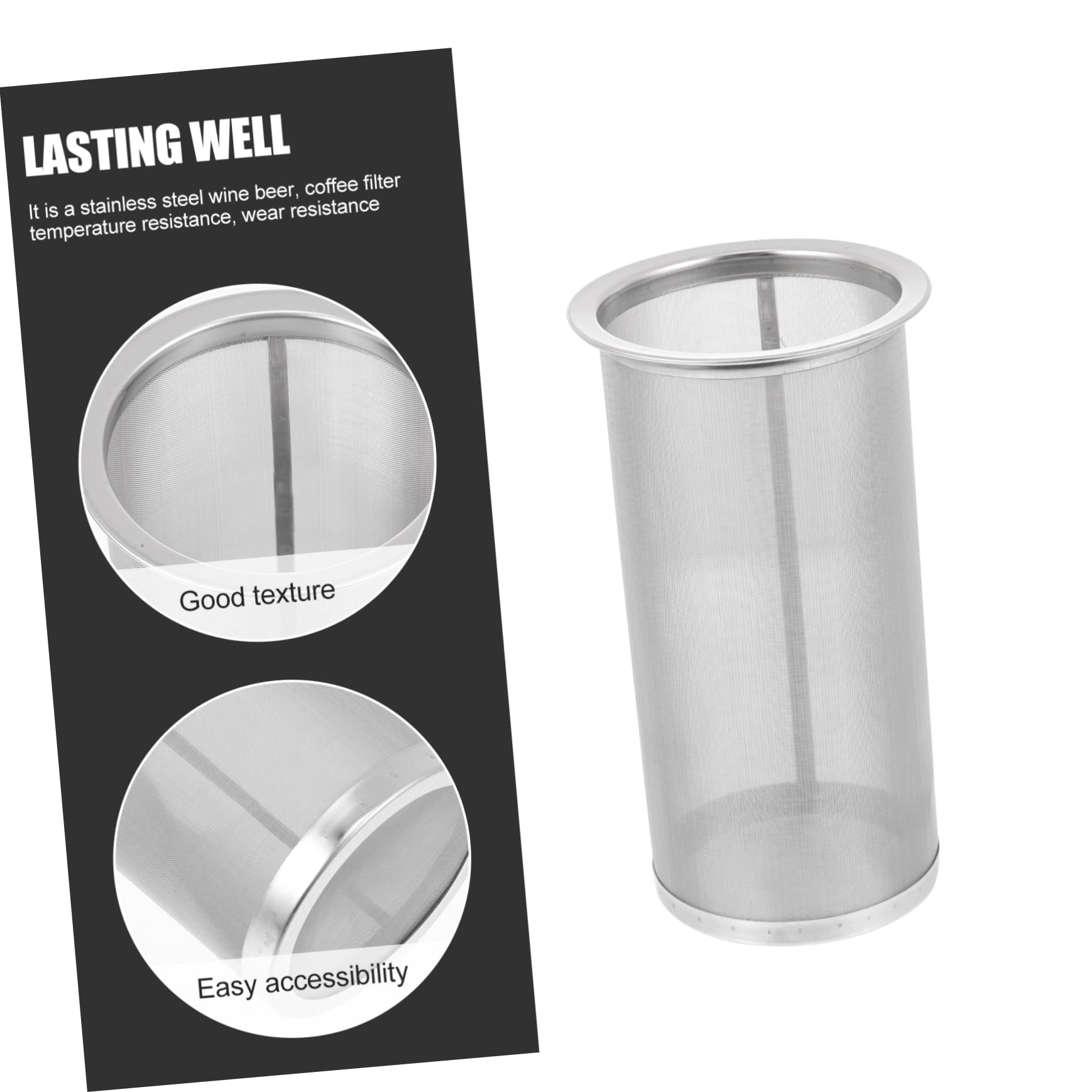 ABOOFAN Home Brewing Essential Stainless Steel Filter Cask Wine Cold Brew Filtering Barrel