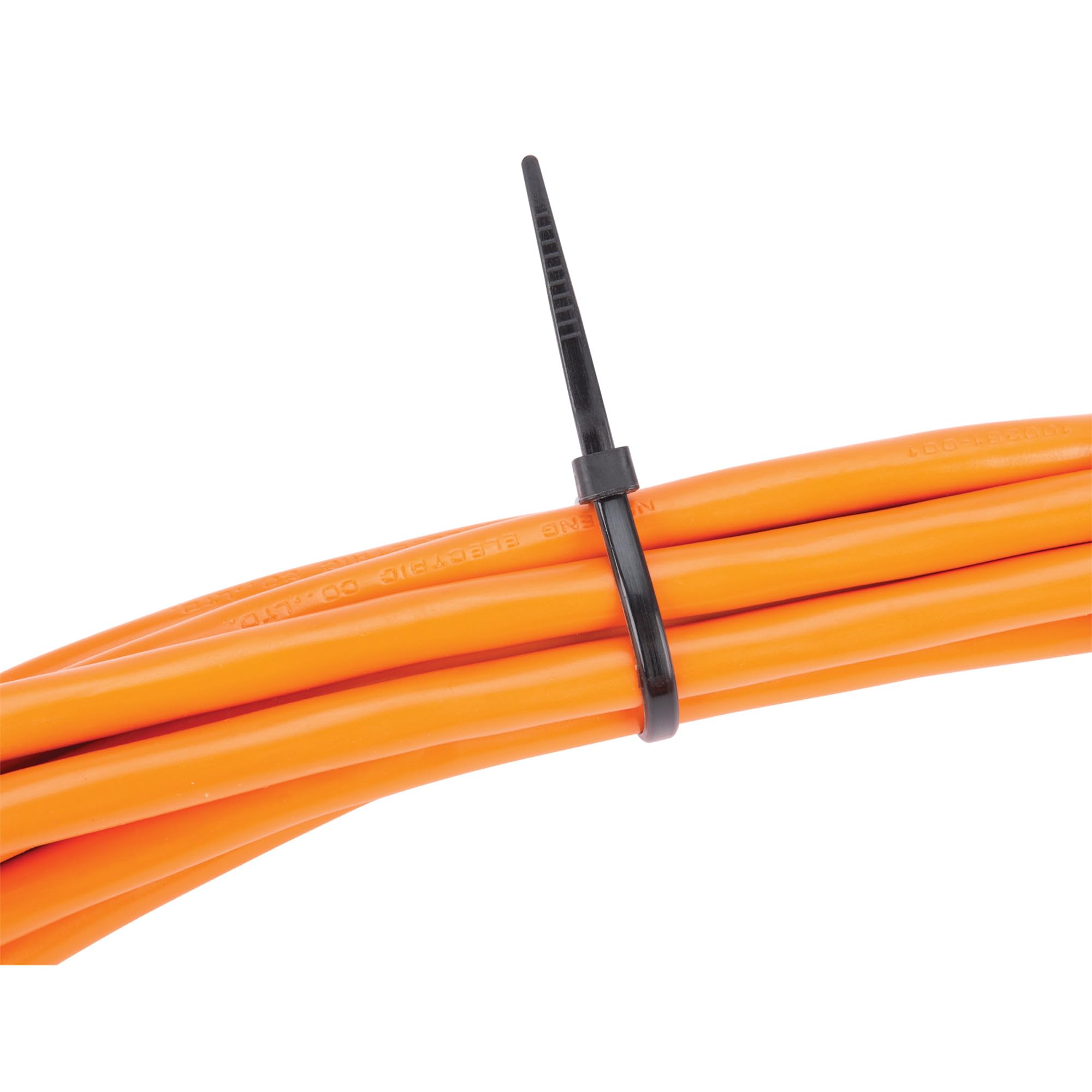 Performance Tool W2941-100 bridas de nailon multiusos de 250 piezas, envolturas de alambre duraderas negras de 15 pulgadas, resistencia a la tracción de 120 libras, perfectas para interiores y