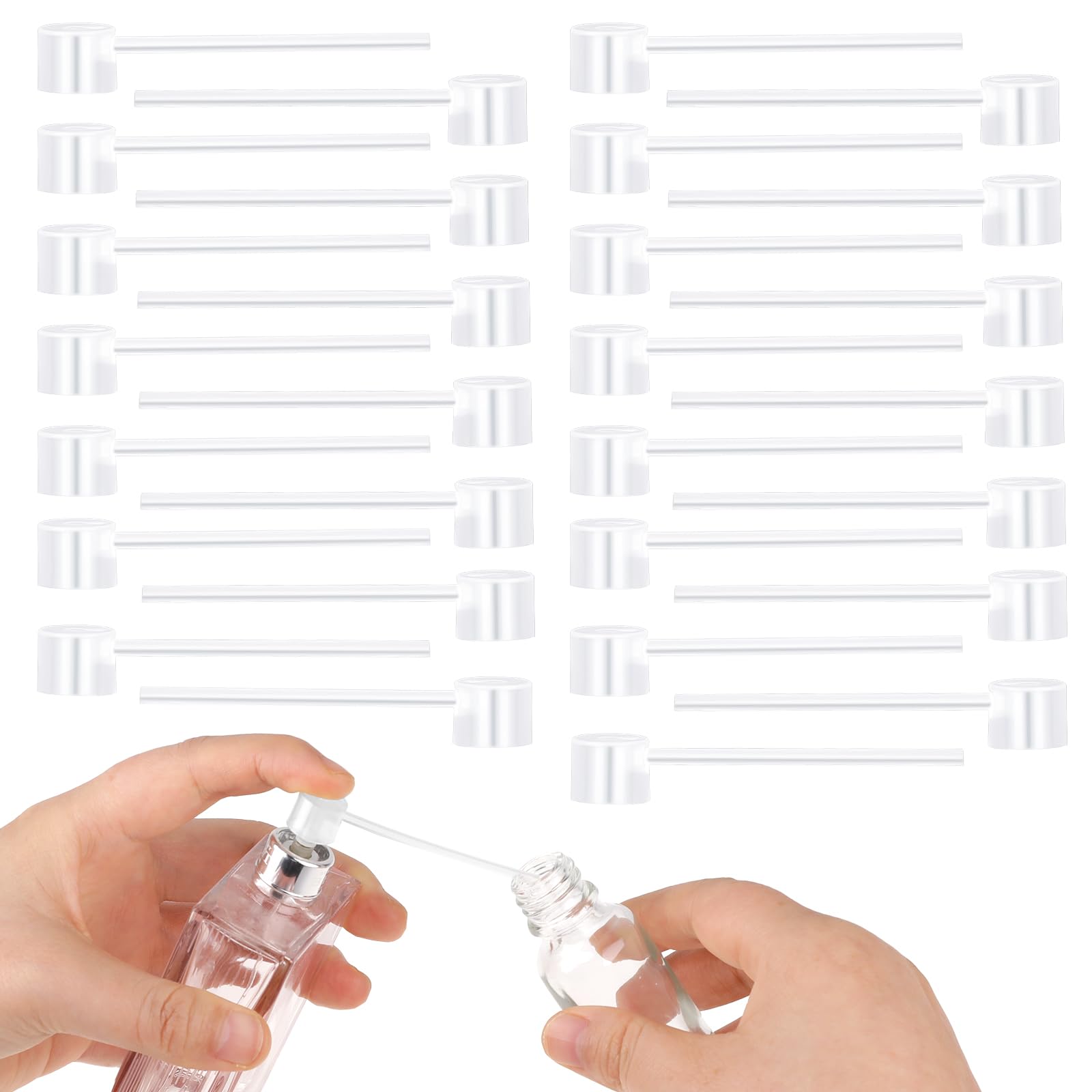 35 Pcs Pump Perfume Refill Pump Perfume Dispenser Pump Refillable Cosmetic Pump Dispensers Makeup Dispenser Transfer Tool for Travel