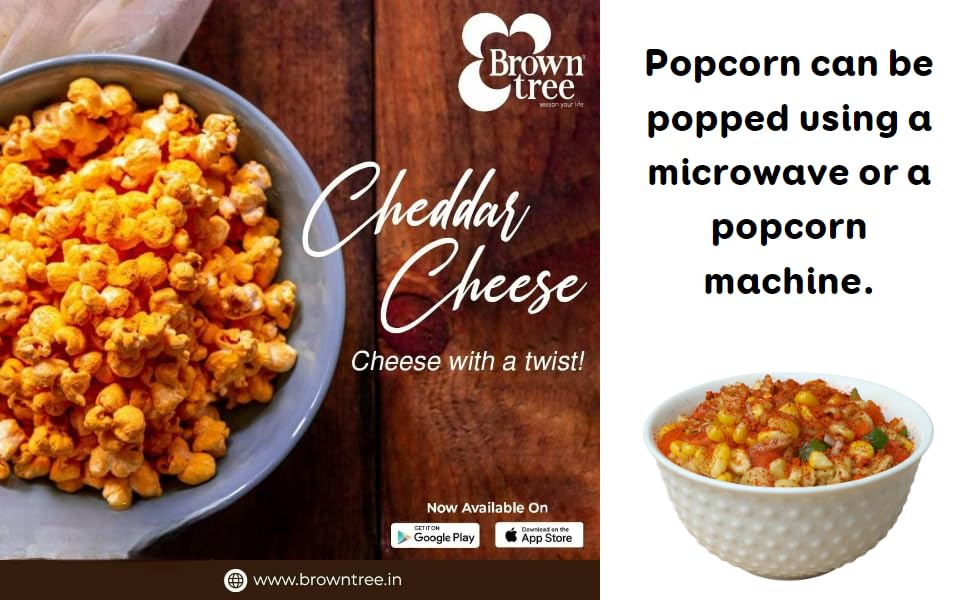 Image of Browntree Cheddar Cheese Seasoning-100g-Pack of 2|Each pack 50g |Popcorn Seasoning Powder| Movie Style Popcorn|Cheddar| Creamy cheese taste with deliciously flavoured Seasoning|Pizza Masala Powder