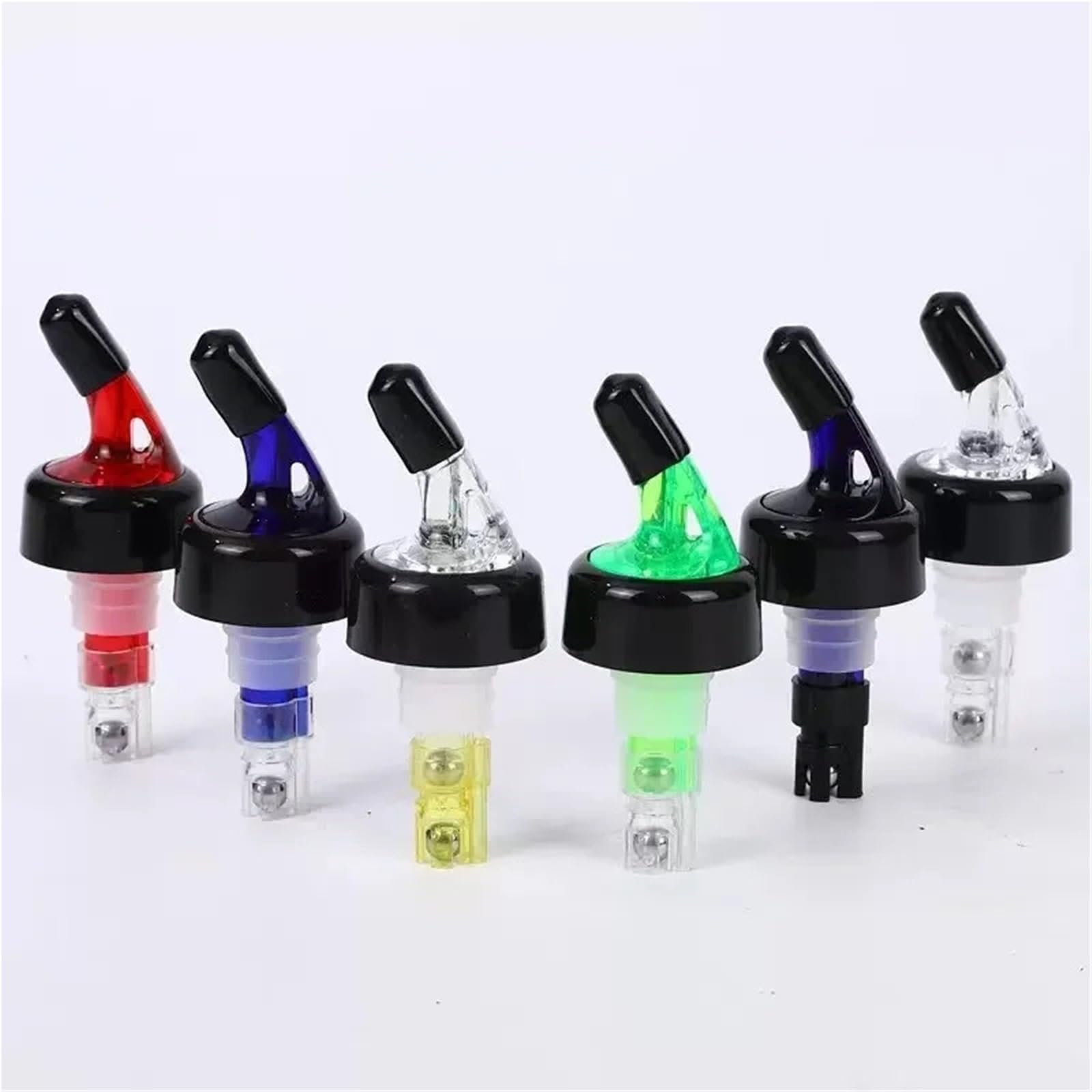 Lot de 10 becs verseurs à vin réglables avec capacité de 20, 30, 45 ml (bleu, 30 ml)