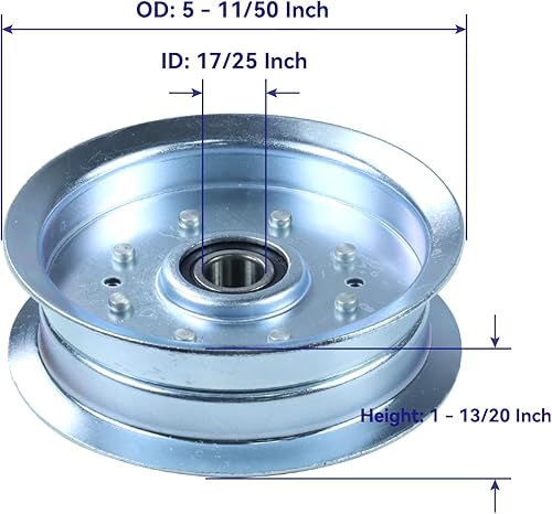 Miniatura 4 de Paquete de 3 conjuntos de husillo 918-06980 con polea tensora 756-05034A que reemplaza el conjunto de husillo Cub Cadet 918-06980 918 06980 91806980