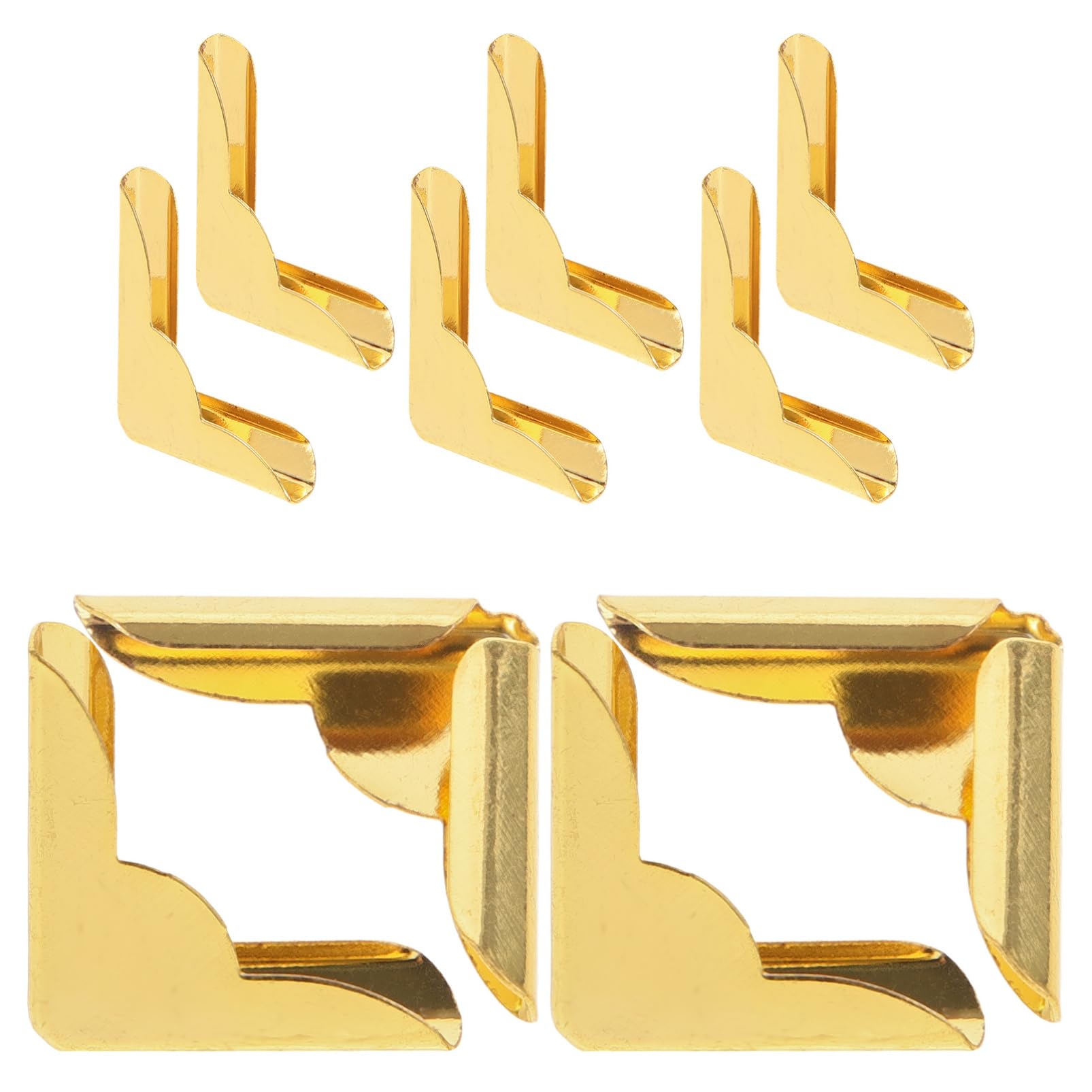 Holibanna 10pcs Metal Book Corner Protectors Scrapbook for Notebooks Albums and Journals Antique Finish for Stylish Home Decor