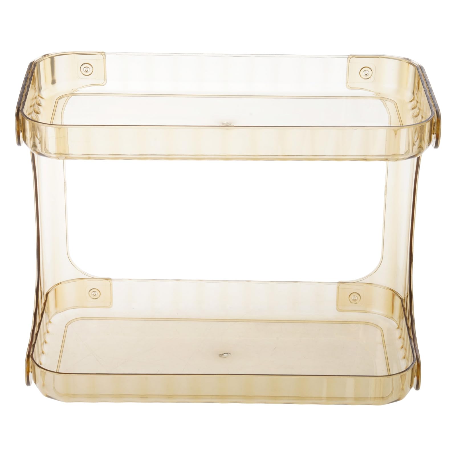 Uqezagpa Double Layer Bathroom Shelf Organizers Sturdy Frame Secure Storage for Cosmetics for Home Decoration Bath Rack