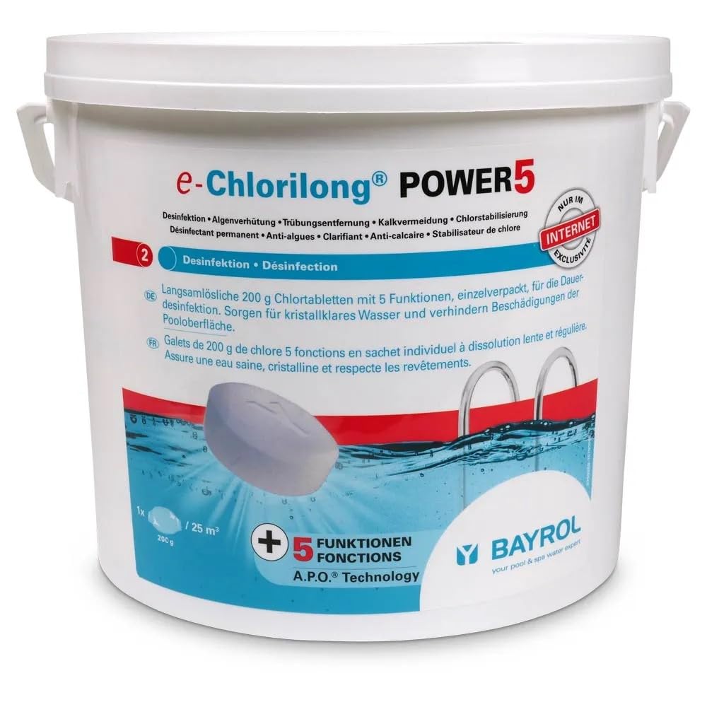 BAYROL-ChOriLONG 5ACCIONES -Disolución lenta-Tabletas SIN SULFATO- Llavero GRATIS SUMABI!!