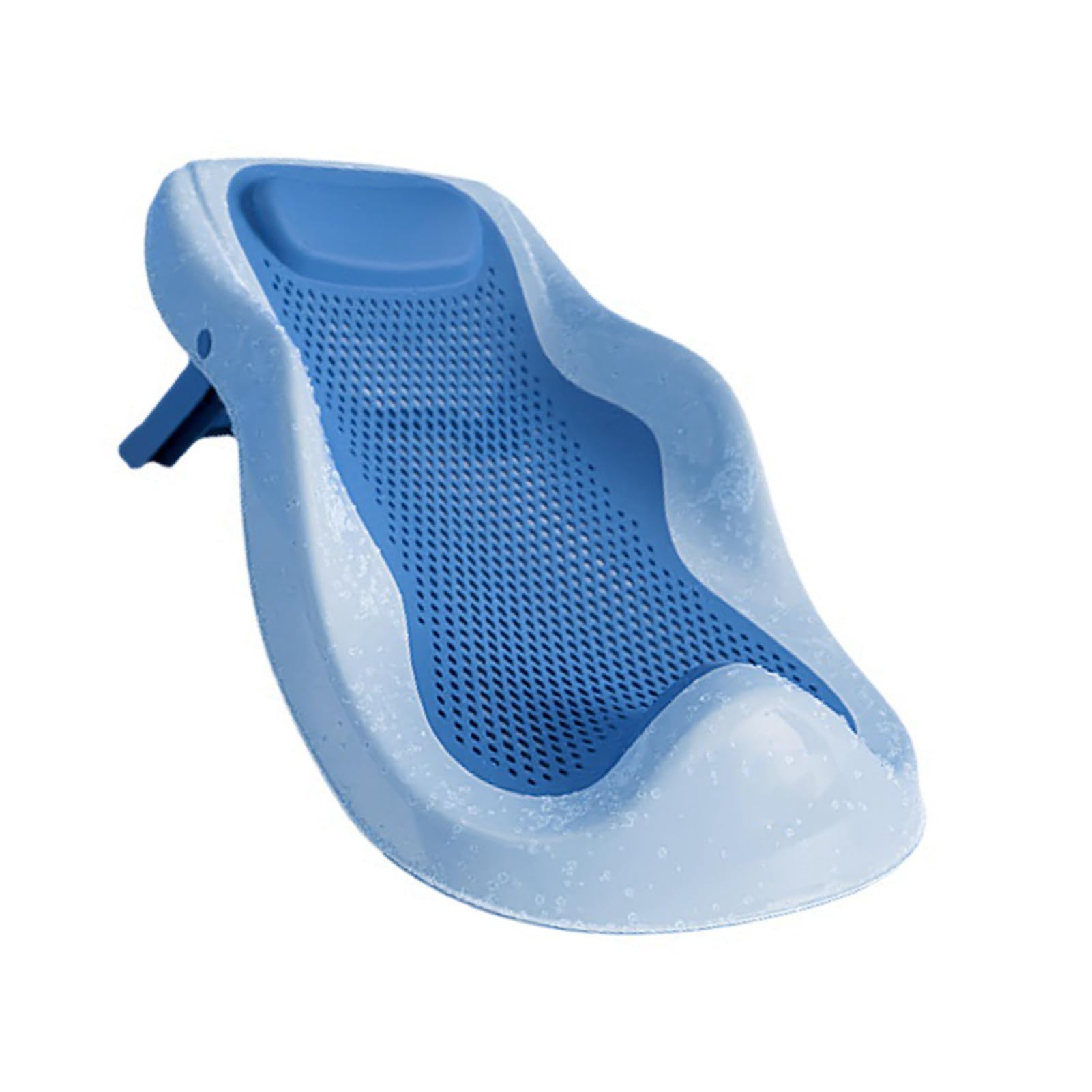 Supporto per Bagnetto Pieghevole Bagnetto Pieghevole Staffa di Supporto Sdraiata Seggiolino Ergonomico Antiscivolo per Neonati (Blu)