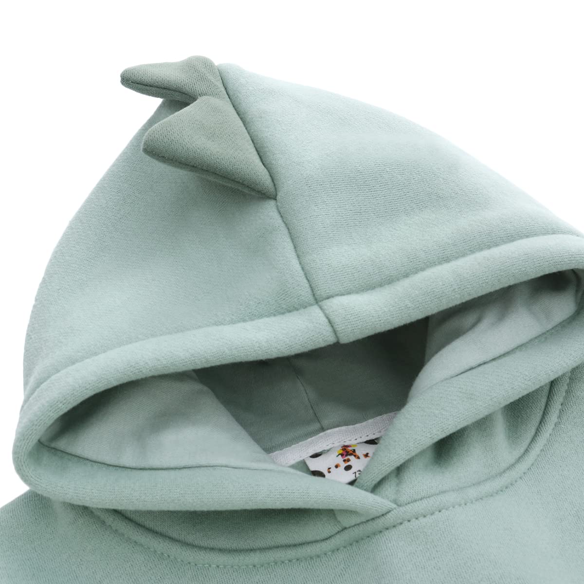Famuka Baby Kapuzenpullover Kleinkinder Hoodie Jungen Mädchen Einfarbig Sweatshirt Pullover (24 Monate, 100, Grün)