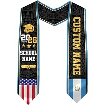 Guatemala Graduation Stole, Custom Guatemala American Flag Graduation Sash, Guatemala Flag Graduation Stole