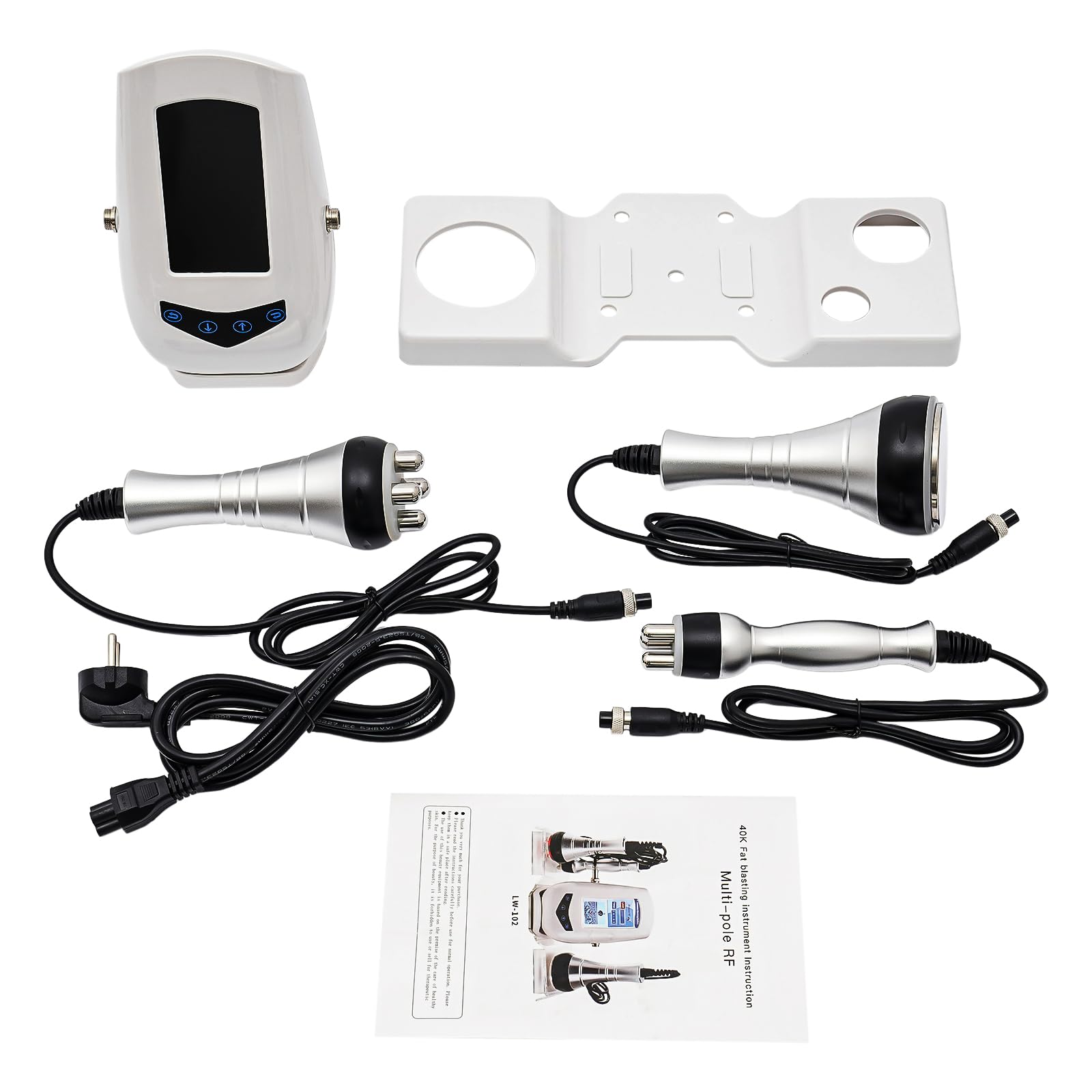 Machine Cavitation RF Ultrasonique, Appareil Minceur Body Sculpting 50W 40K, Anti Cellulite Raffermissement Peau Lifting Visage Corps, Drainage Lymphatique, Usage Maison Institut Spa