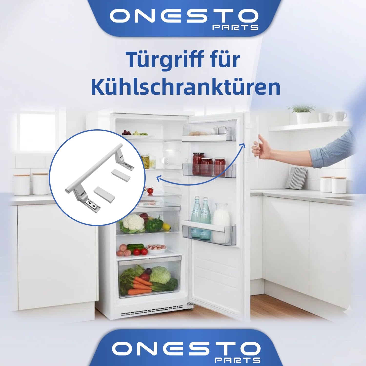 Kühlschrankgriff Ersatz für 7430670 Türgriff 310 mm Kühlschrank & Griff 7430672 für Gefrierschrank Liebherr Kühlschrank Ersatzteile