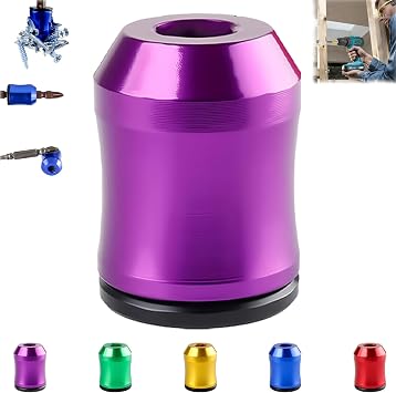 Screwdriver Head Magnetic Ring, Strong Magnetic Screw Ring, Screw Rings Bit Magnetizer Rings, for Hex Screwdriver And Power Bits Screwring Powerbits Purple