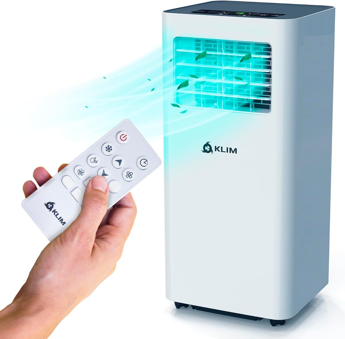 KLIM K9000-3-in-1 mobile KLIMaanlage - NEU - mit integrierter Entfeuchtungsfunktion, Ventilator und Kühlmodus - Fernbedienung - 9000 BTU tragbare KLIMaanlage mobil - 5 JAHRE SCHUTZ
