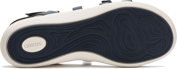 Женские сандалии Aetrex Hadley Adjustable Quarter Strap, цвет: Синий — фото 5