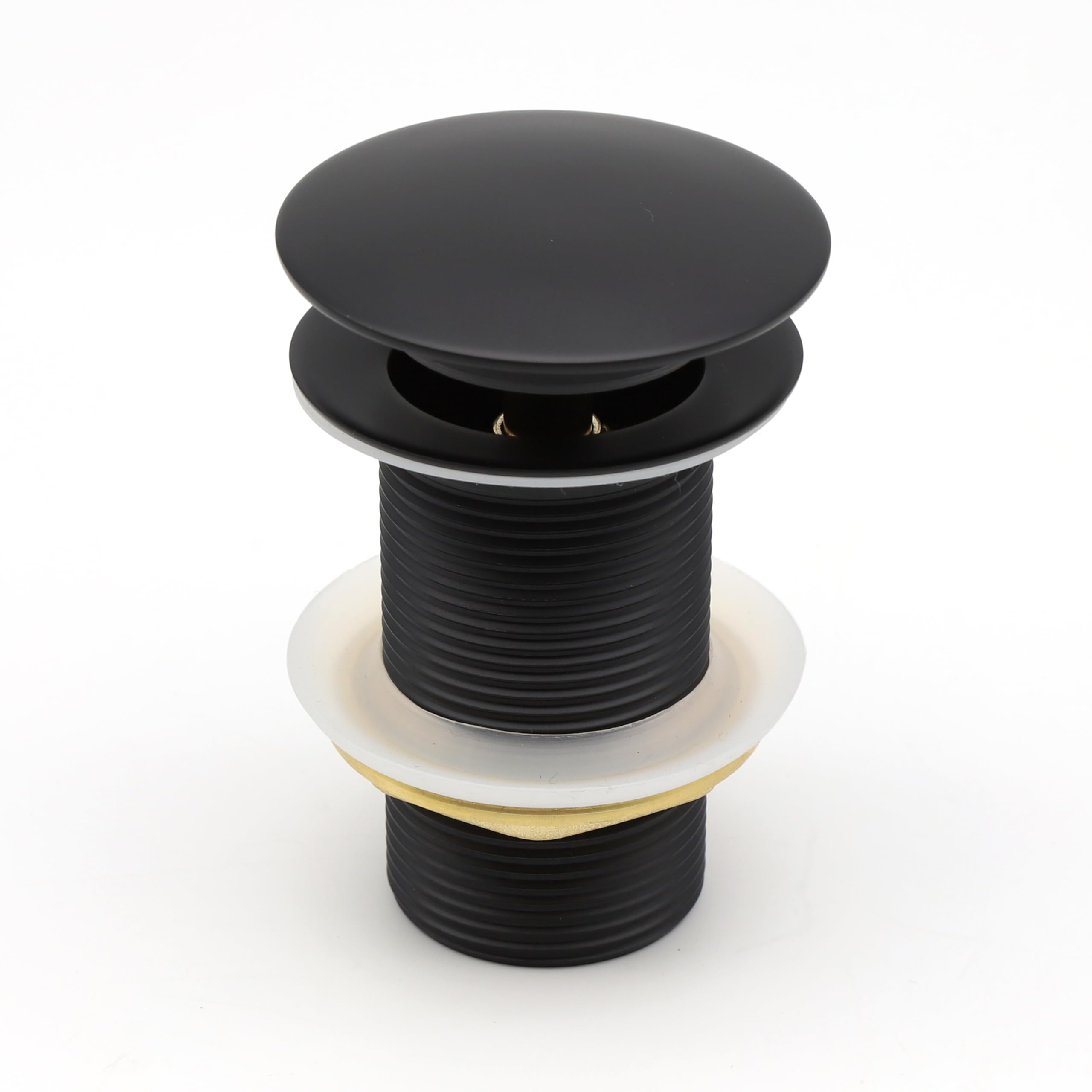 InArt Black Finish Pop-up Brass Basin Drainer/Waste Coupling for Bathroom Wash Basin/Vessel Sink - 5 Inch Full Threaded, 32 MM Flush Valve Faucet, Easy Install (Black)(Black 3) (B0CW1FNB3K) Amazon Price History, Amazon Price Tracker