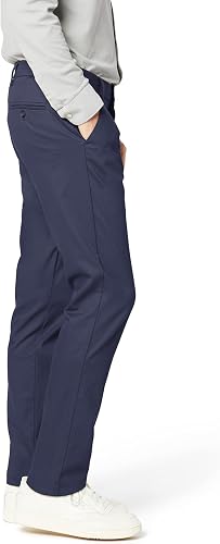 Dockers Homme Signature Khaki Slim Fit Pants Chino, Navy, 34W / 30L - 3