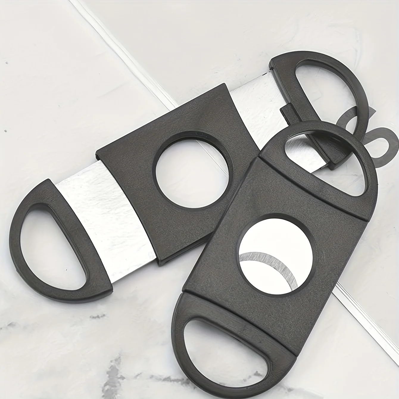 Cigar Cutter Stainless Steel Mini Trimmer - Portable Pocket Manual Guillotine, Compact Desktop Travel Accessory Tool