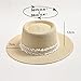 Women Summer Straw Sun Hat Ladies Flat Brim Holiday Travel Beach Hat Peach Pink 56-58cm
