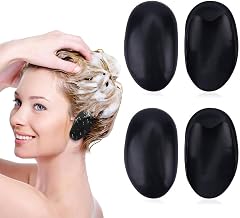 VisageVitalit Protector Oidos Agua, Protector Orejas Ducha, 4 Piezas Escudo Protector de Oreja, Cubiertas para Oídos en el Salón de Belleza (Negro)