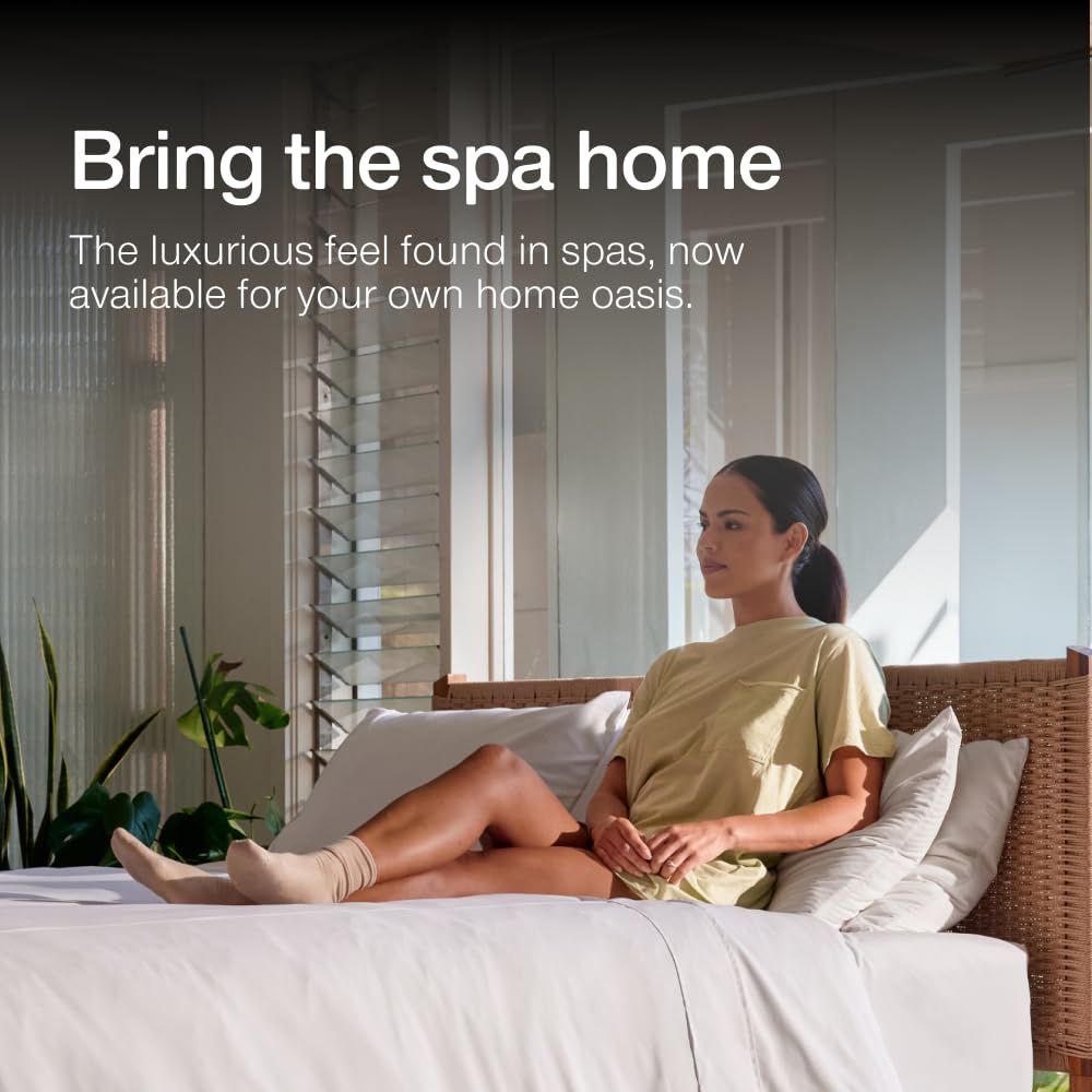 Coop Home Goods Comphy SoftSpa Bed Sheet Set of 4 Pieces, White Queen, Super Soft Queen Sheets, Flat and Fitted, Luxury Spa and Hotel Quality Bed Sheets and Pillowcase Set