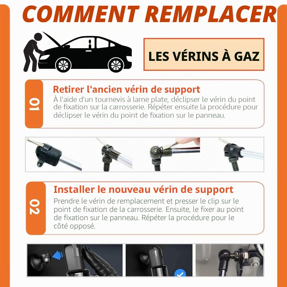 JINGLING Vérins de coffre automatiques pour série 1 F20 2011-2019 - Amortisseurs à gaz pour hayon arrière