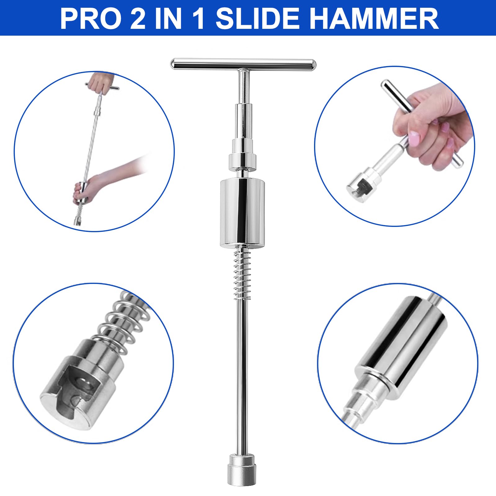 34 Pezzi Kit Tirabolli per Carrozzeria, Riparazione Ammaccature Carrozzeria Auto, Tira Bolle Auto Grandine, Levabolli Carrozzeria, Kit Ripara Ammaccature per Auto