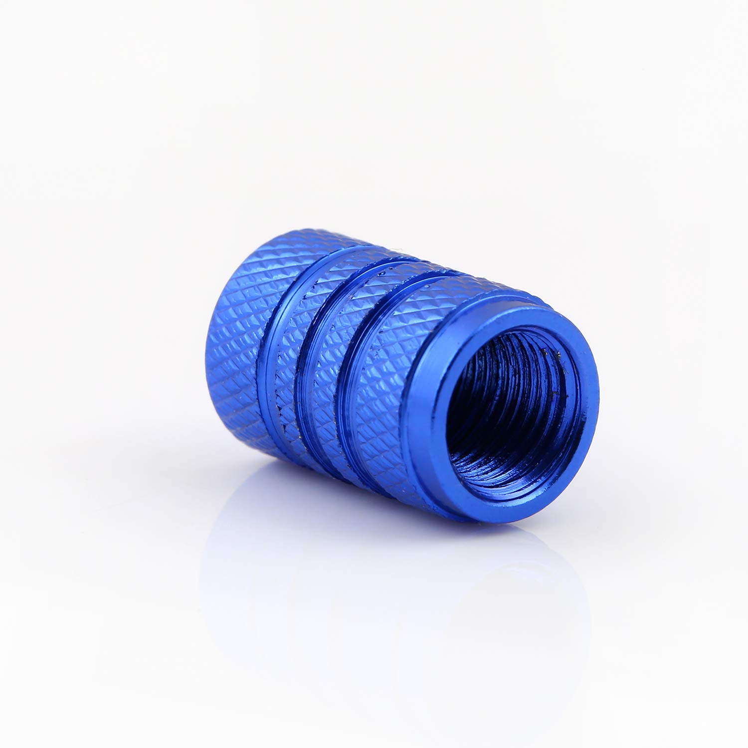 DM Autoteile - Set Da 4 Tappi Per Valvole Pneumatici In Alluminio Anodizzato Con Guarnizione - Multicolore