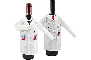White Wine Doctor Coat Gift Set for Medical Graduates