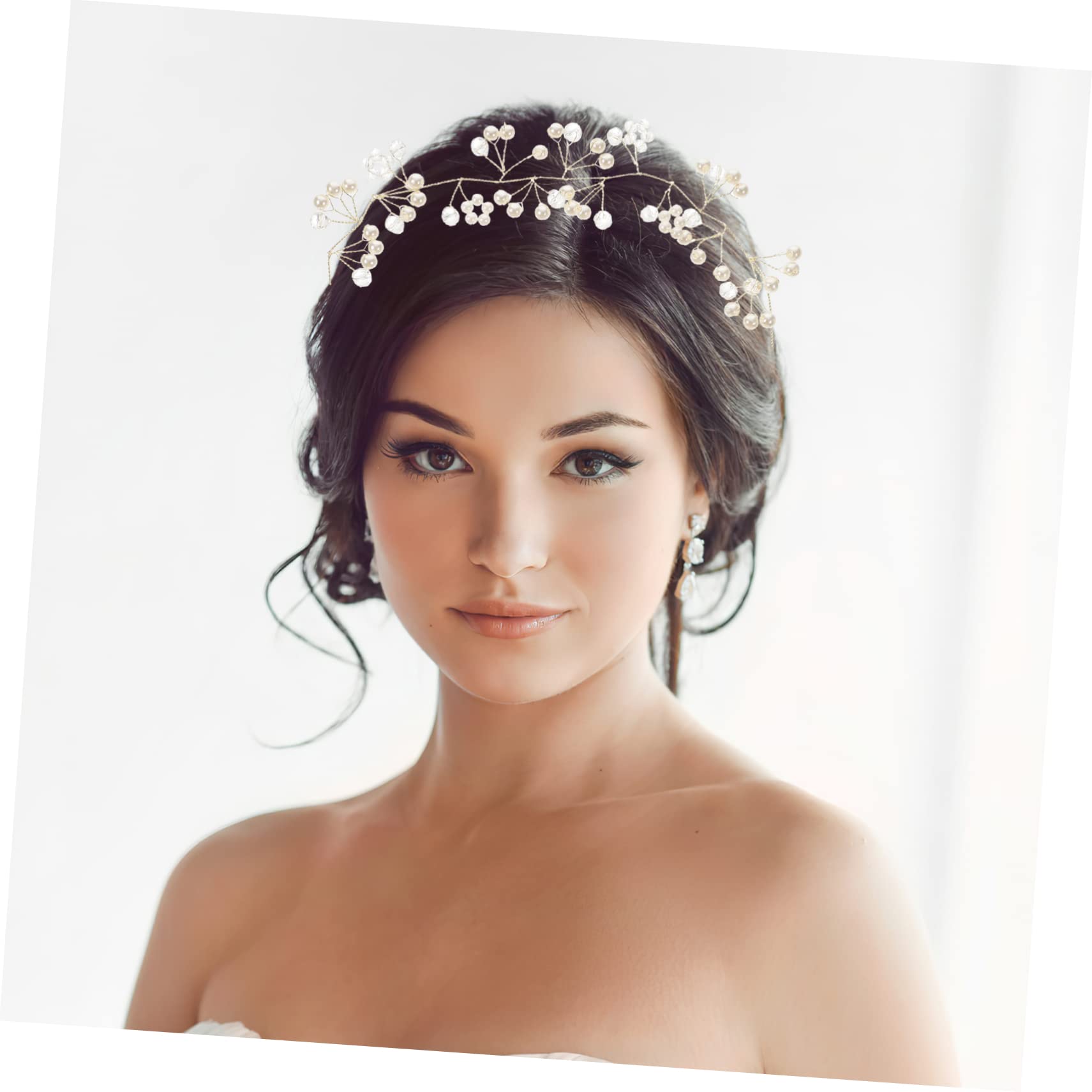 FRCOLOR 5 Piezas Diadema Con Cristales Diadema Para Niñas Lazos Para El Cabello Niña Diademas Para Niñas Tocado Novia Damas Diademas Accesorios Perder Con Cuentas