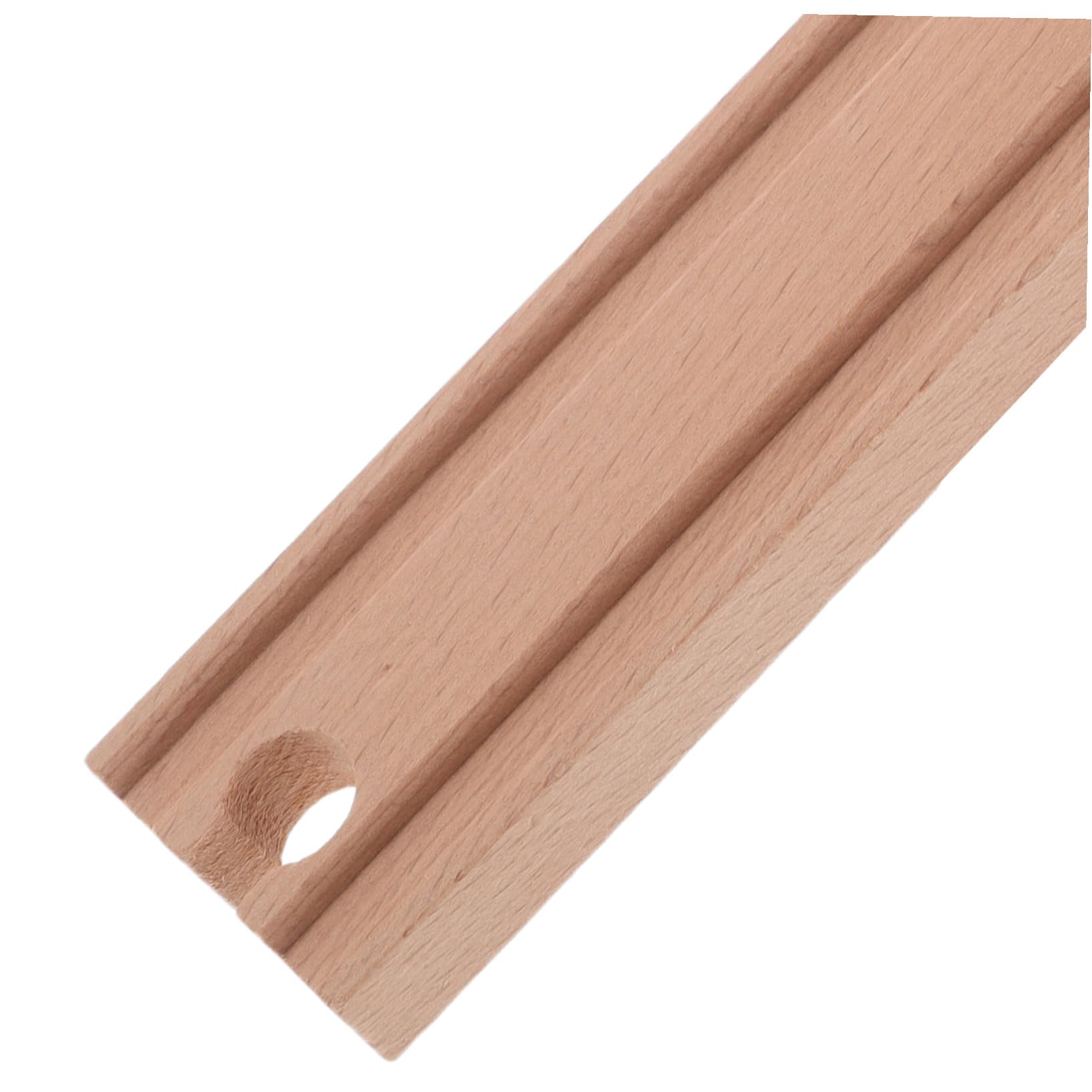 SUPVOX 20 Pezzi Binari Trenino in Legno Beige, Dritti e Curvi | Compatibile con Modelli Ferroviari, Pezzi per Montaggio Creativo, Accessori di Espansione per Gioco DIY