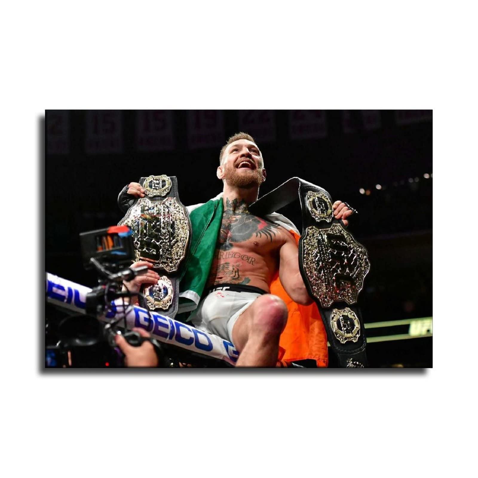 SUPERYUFENG Conor McGregor Canvas Art Poster and Wall Art Picture Print Modern Family Bedroom Decor Posters 16x24inch(40x60cm)