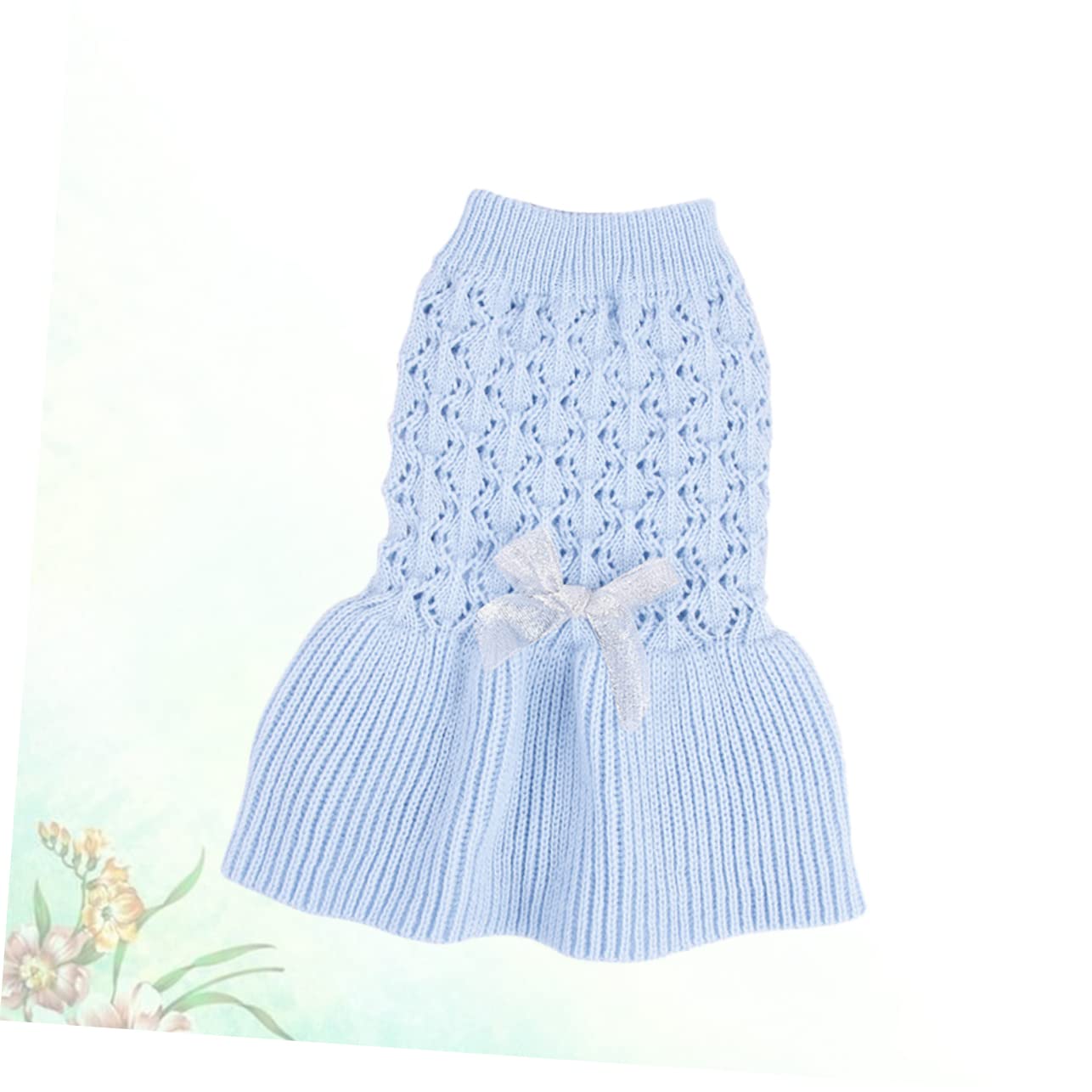 FOMIYES 2stücke Hundepullover Für Kleine Hunde Und Katzen Bequemer Frühlingsstrick Zwei-beinige Bekleidung Süßes Wollkleid Blau s Für Alltag Und Besondere Anlässe