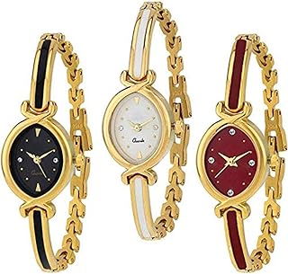 Acnos® Premium Gold Chain Analog Watches Combo for Women Pack of - 3 (K-10-3COMBO) Price in India