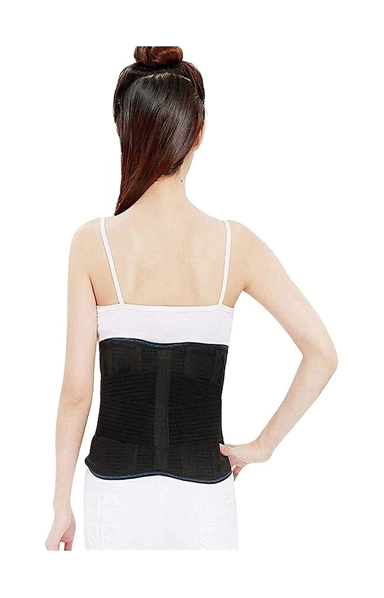 Calentamiento automático Espalda Brace Cinturón de Soporte Lumbar Brace de Espalda Baja Alivio del Dolor para Mujeres Hombres Hernia de Disco Ciática Escoliosis con extraíble ()