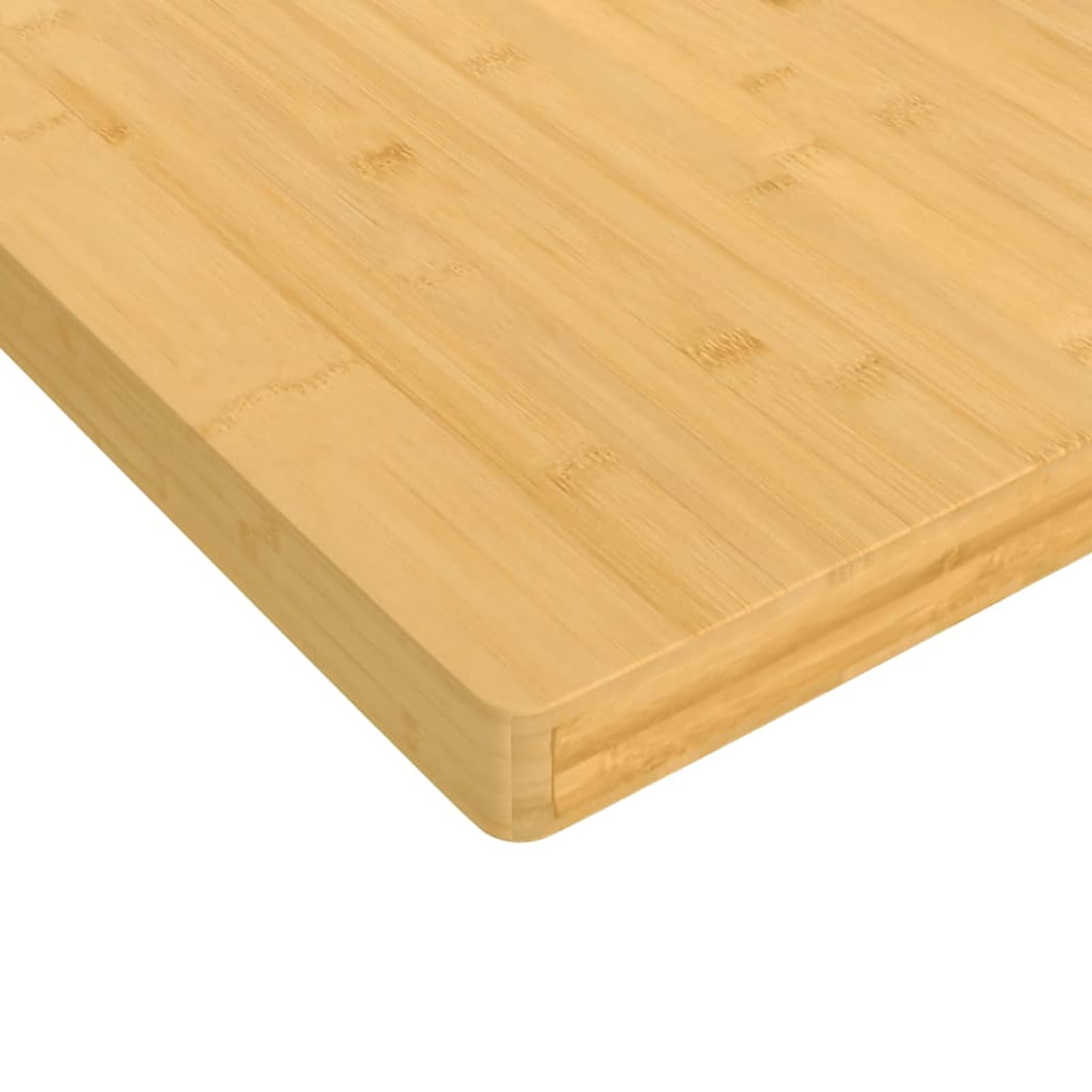 Blat stołu 40 x 80 x 2,5 cm z bambusa z łatwym w pielęgnacji lakierem i zaokrąglonymi krawędziami – uniwersalne zastosowanie do pomieszczeń mieszkalnych i komercyjnych