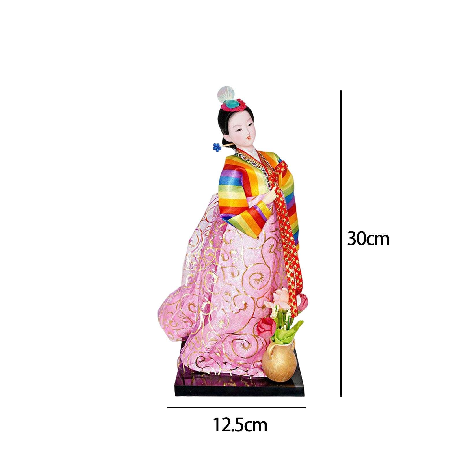 Amazon.com: JISADER Korean Geisha Figurine Hanbok Dolls Oriental