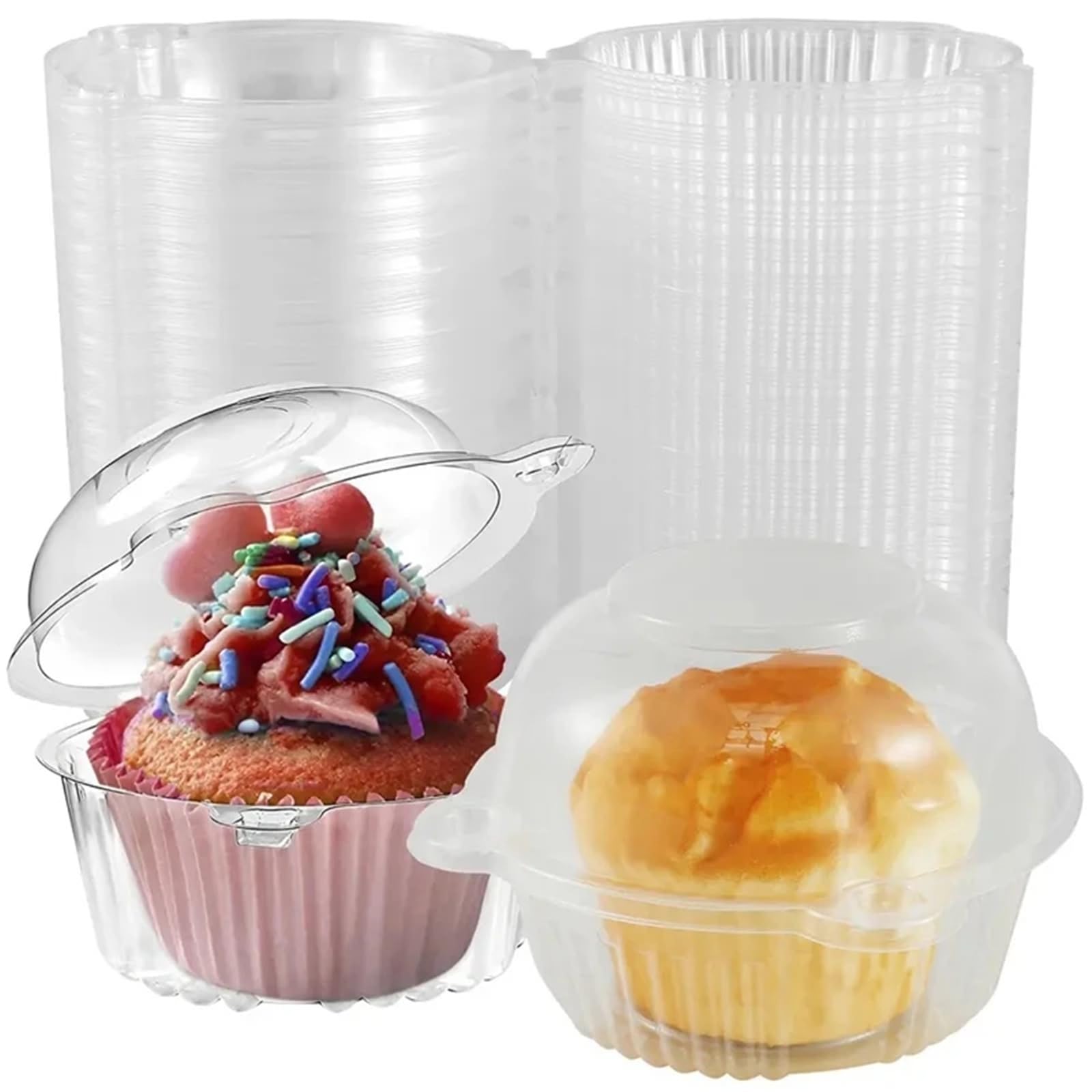 HKYBCF Cake packaging box 30/50Pcs Cake Packaging Box Cupcake Muffin Container Pastry Dessert Holder For Wedding Birthday Party Decor for Wedding(50Pcs)