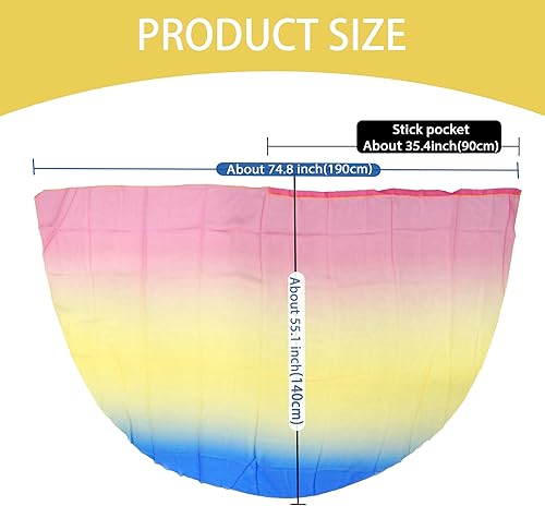 Vista 108 de MUNAFIE Worship Flags Set(2 Flags+2 Rods+1 Storage Bag) for Dance Church Flags for Worship Guard Flag Praise Dance Flags