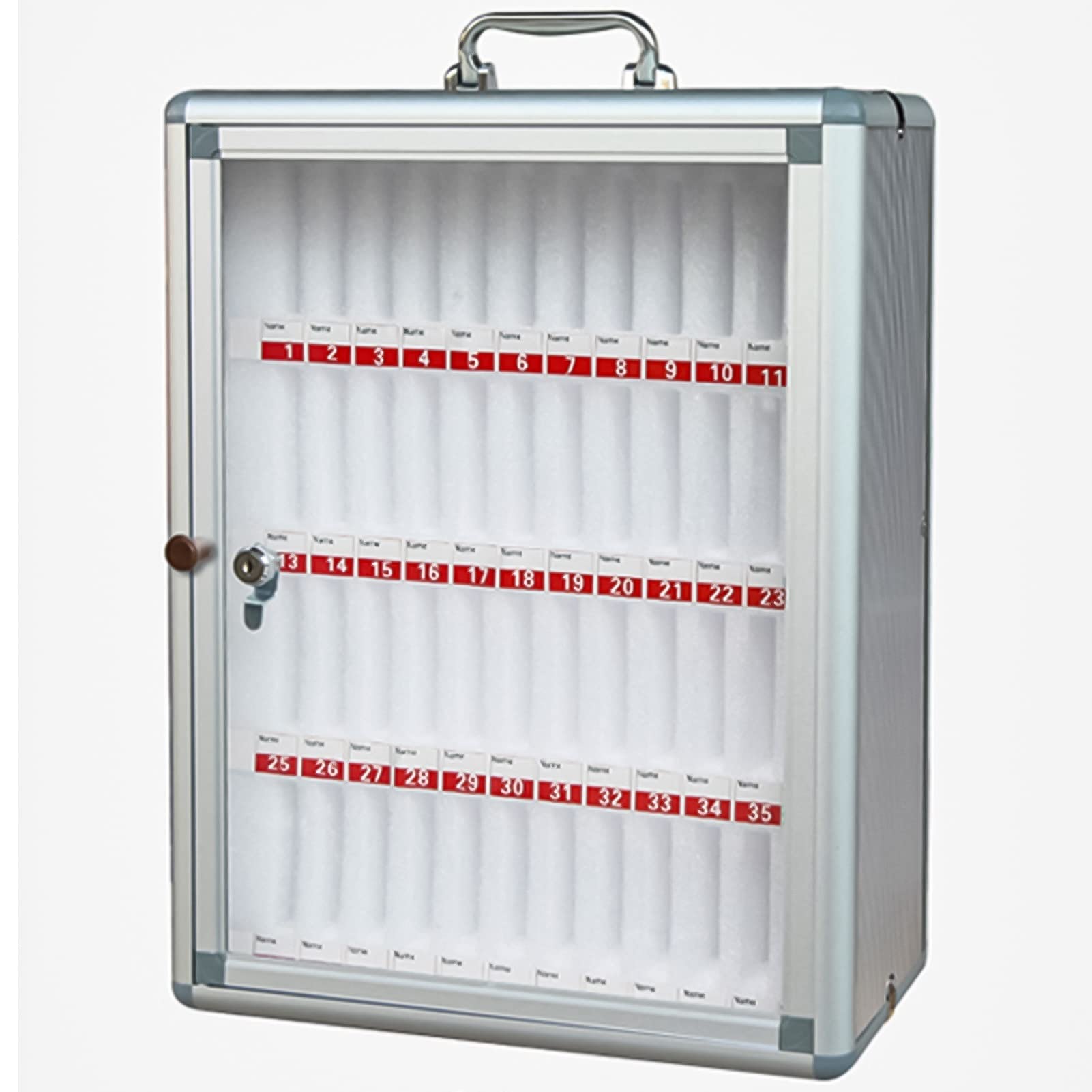 ExpressLeopard 12/24/36/48/60 Slots - Cell Phones Storage Cabinet, for School, Office - Durable and Stylish, Aluminum Alloy Cell Phones Holder Storage Box (Size : 48)