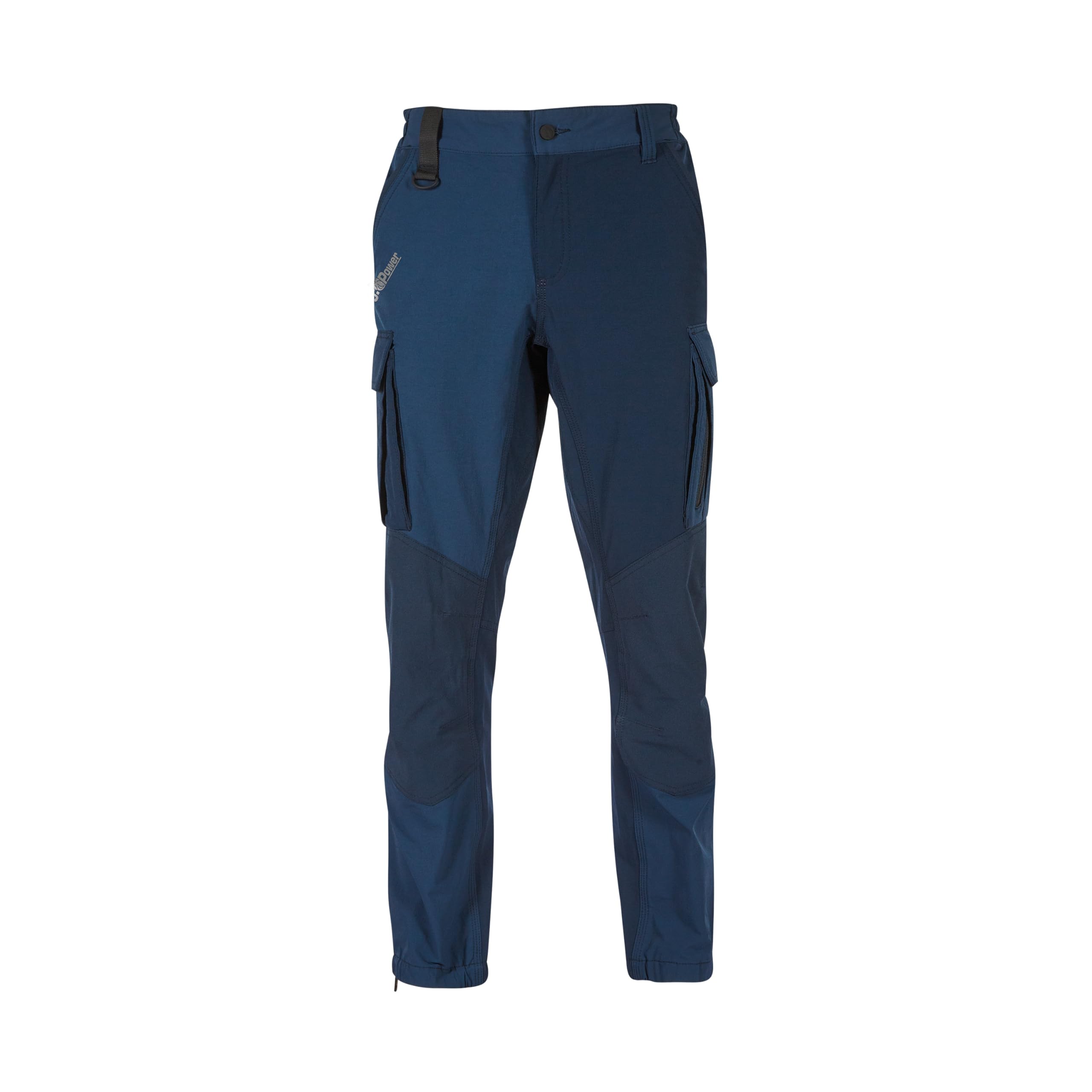 U-Power | Pantalone Cargo Trek, Pantaloni da Lavoro in Tessuto U-4 Stretch con Zip e Bottone, 90% Nylon 10% Elastane