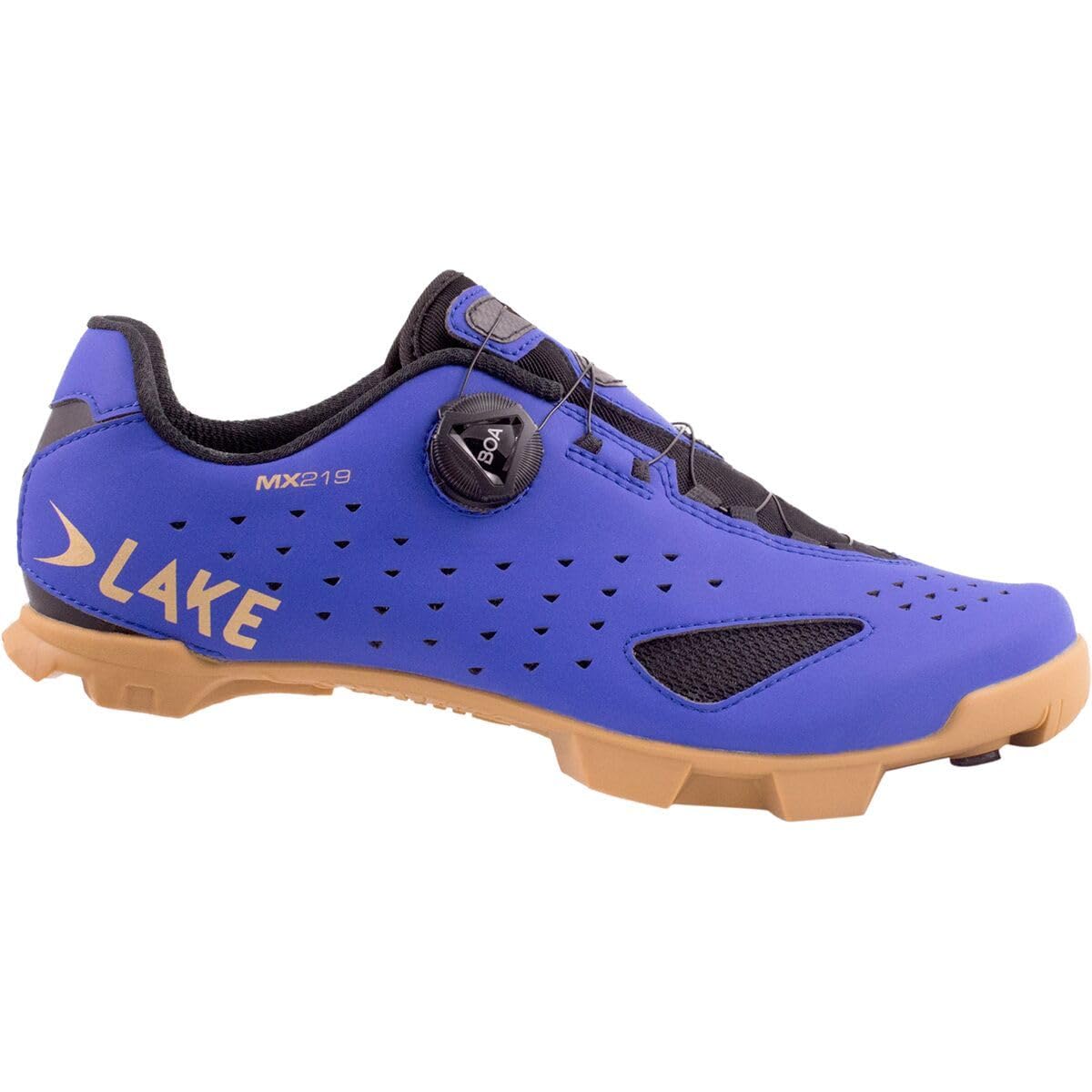 Lake Mx219 Cycling Shoe - Men's Strong Blue/Gold, 43.0